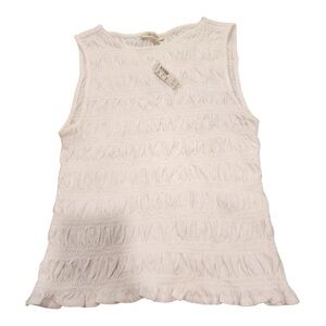 Madewell women’s Cream Textured Tank Top